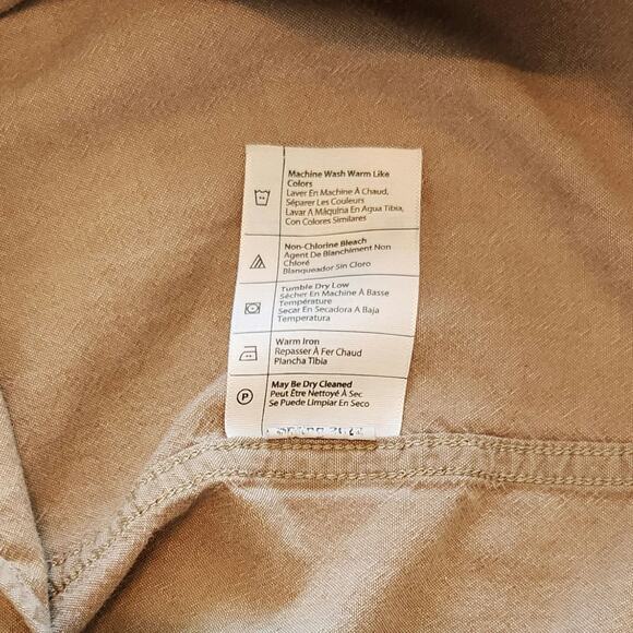 Carhartt S Loose Fit 104369-256 Short Sleeve Tan Chambray Work Shirt 100% Cotton - Picture 8 of 10